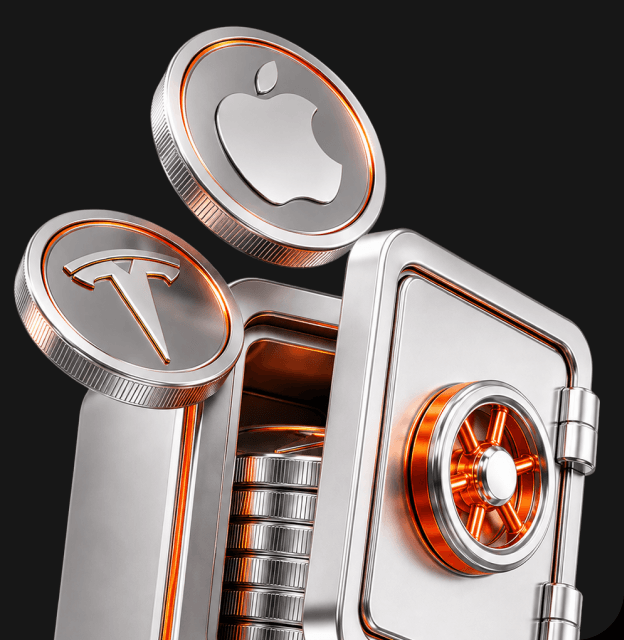 A chrome vault with a star medal